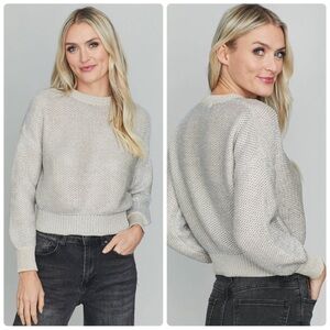 BB Dakota by Steve Madden Women's Heat is On Metallic Knit Sweater